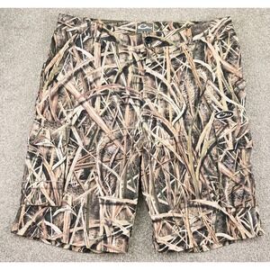 Drake Hunting Camo Mens Shorts Size 36-38", Mossy Oaks Blades
